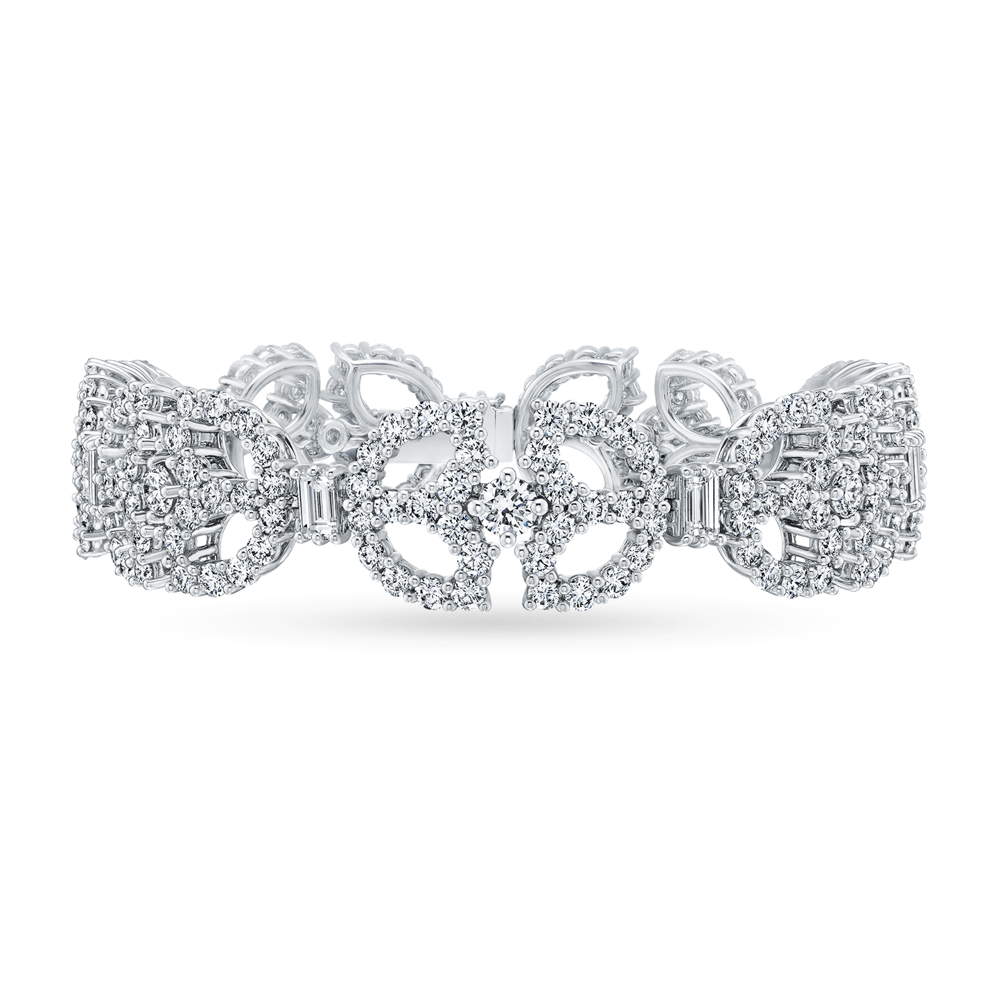 Front view of the Art Deco Diamond Bracelet