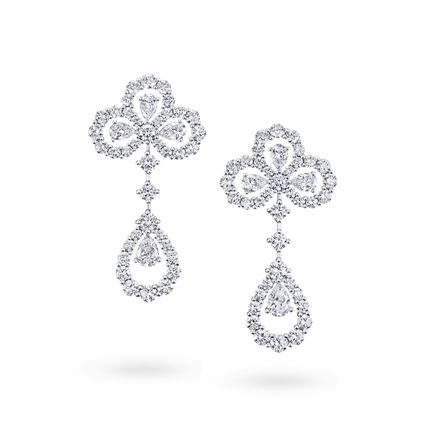 Diamond Loop系列 Chandelier耳環正面視圖
