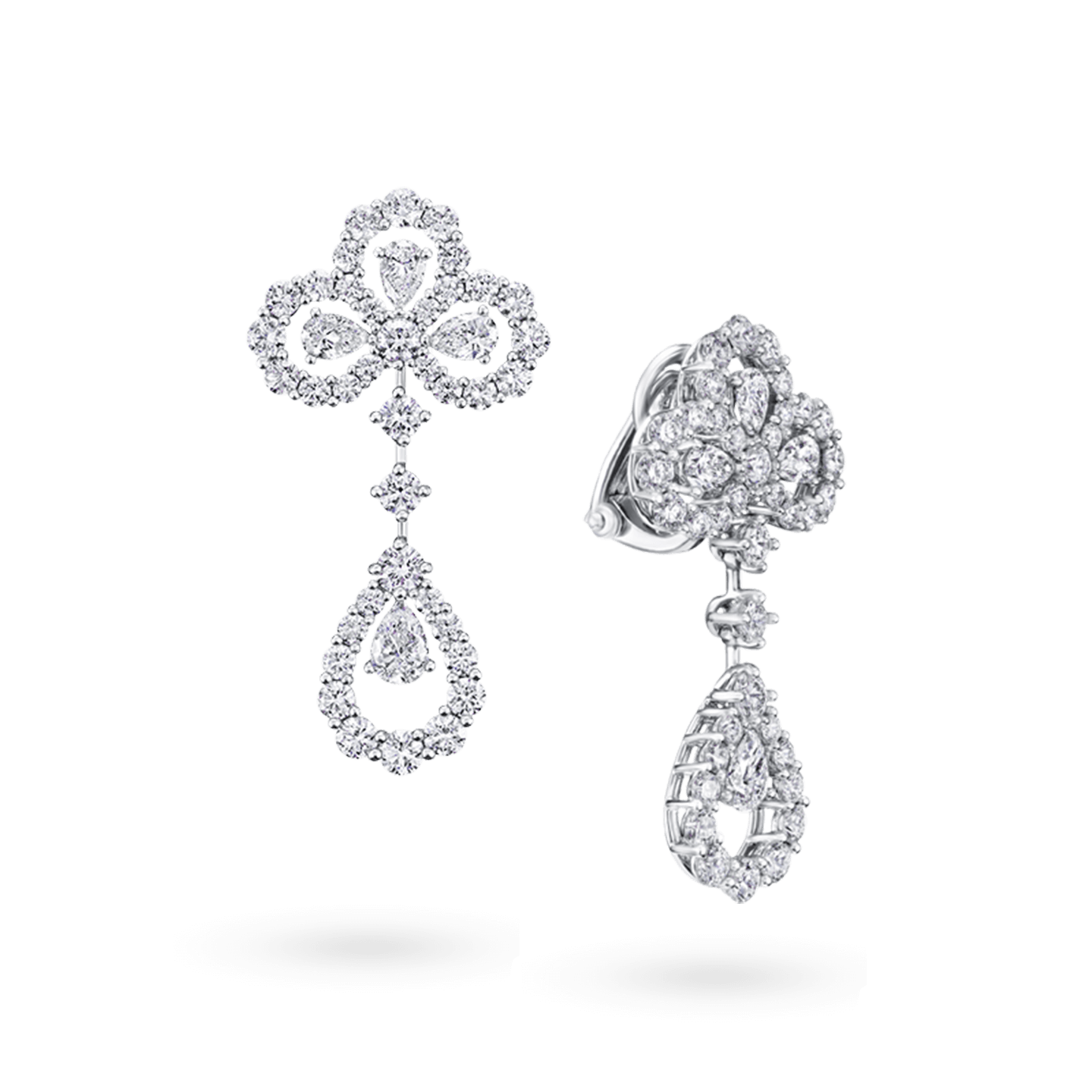 Diamond Loop系列 Chandelier耳環斜視圖