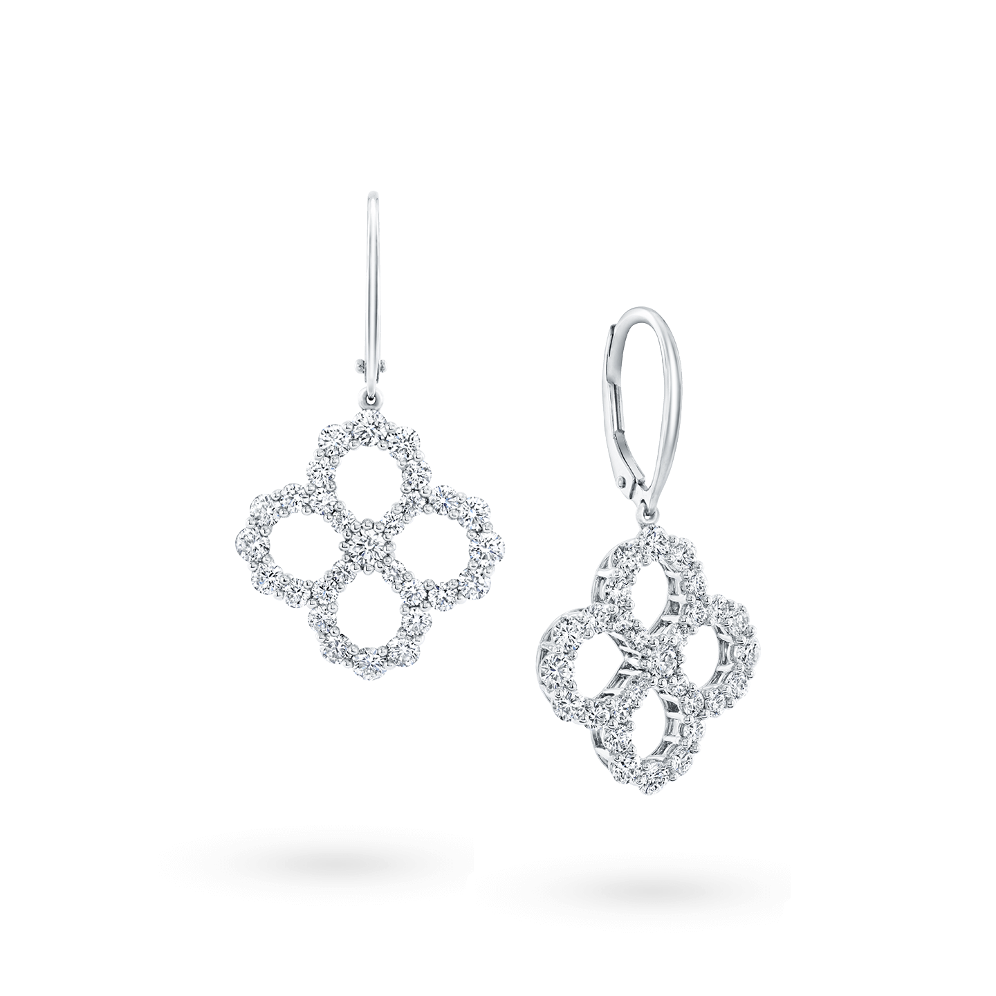 Diamond Loop系列鑽石耳環斜視圖