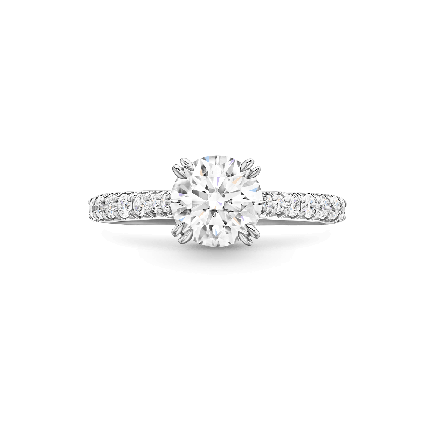 Front view of the Brilliant Love Diamond Engagement Ring
