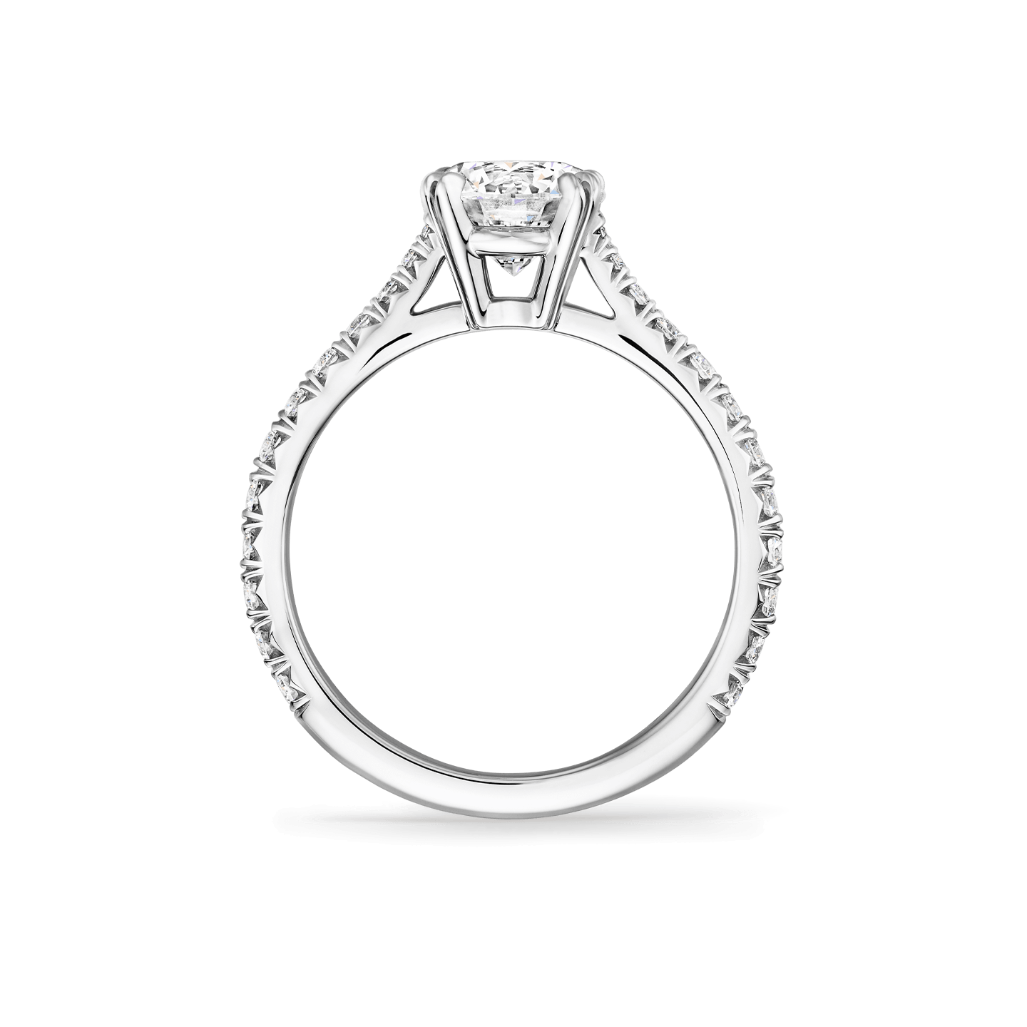 Side view of the Brilliant Love Diamond Engagement Ring