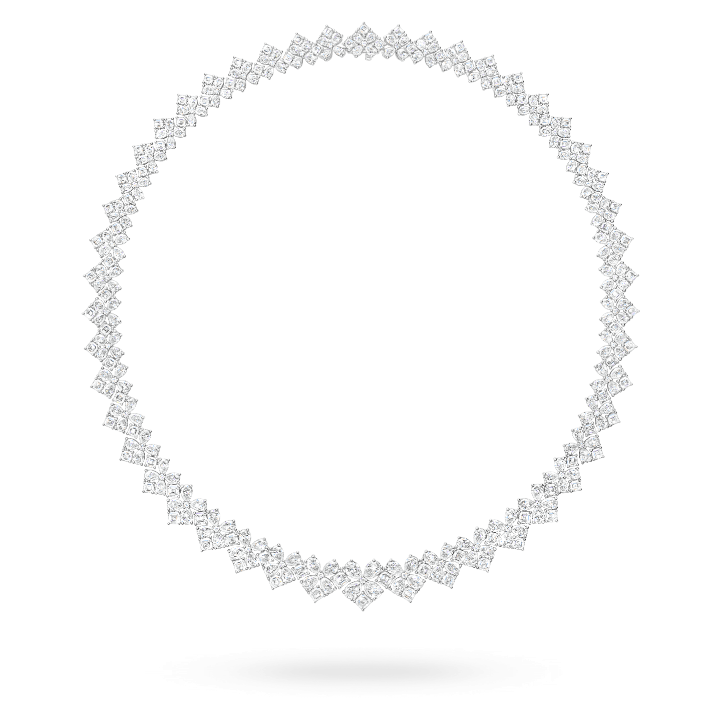 Front view of the Winston Couture Diamond Necklace