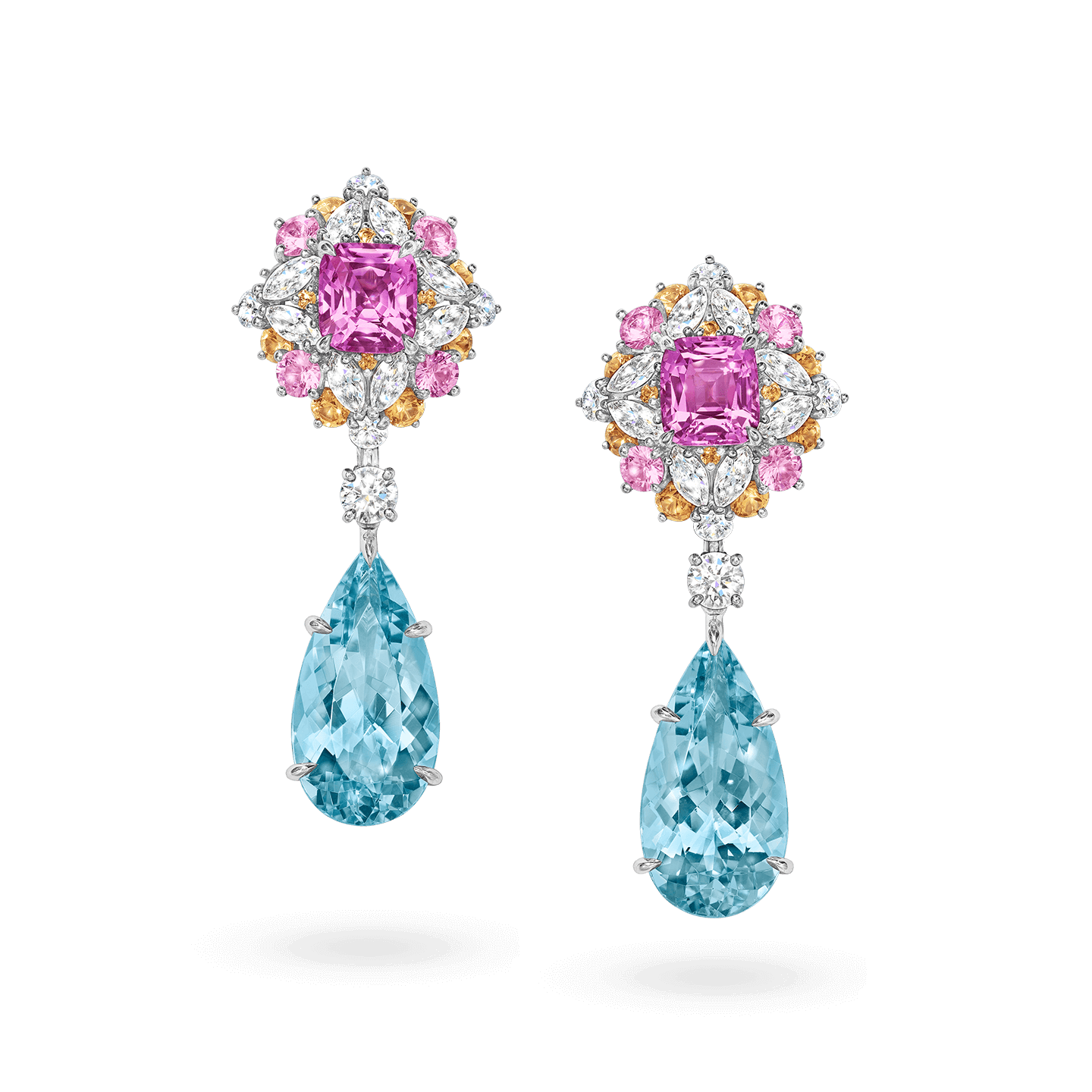 Boucles d'oreilles Winston Candy en aigue-marine