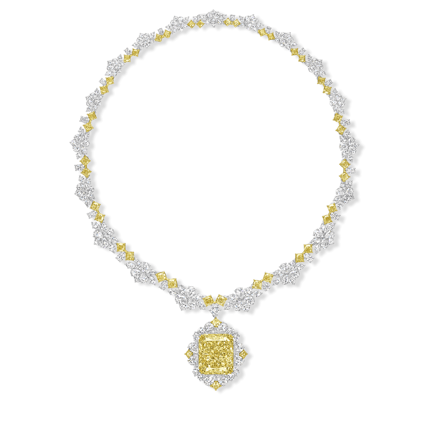 ダッチェス・ネックレス/イエローダイヤモンド×ダイヤモンド