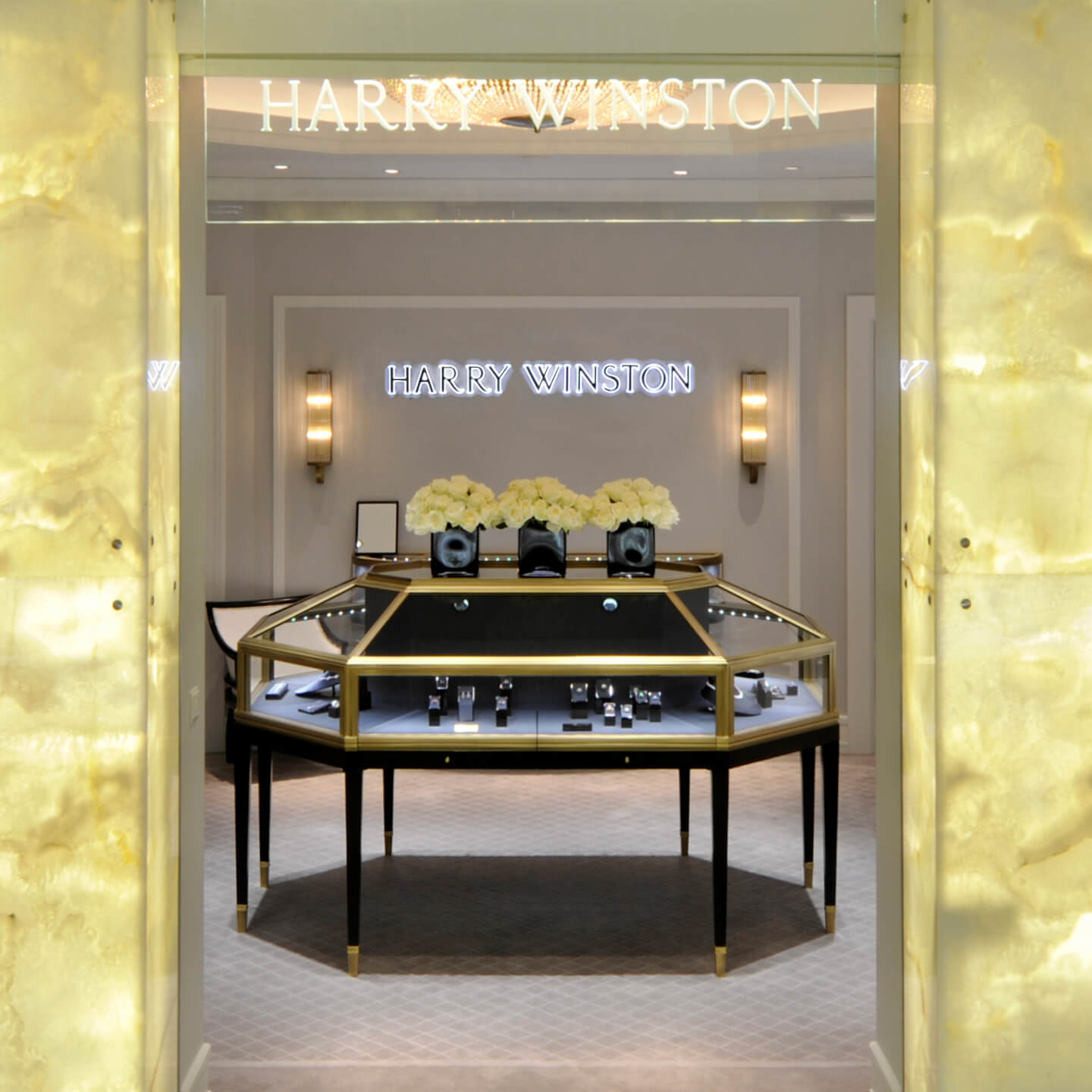 Façade of the Harry Winston London Harrods Salon
