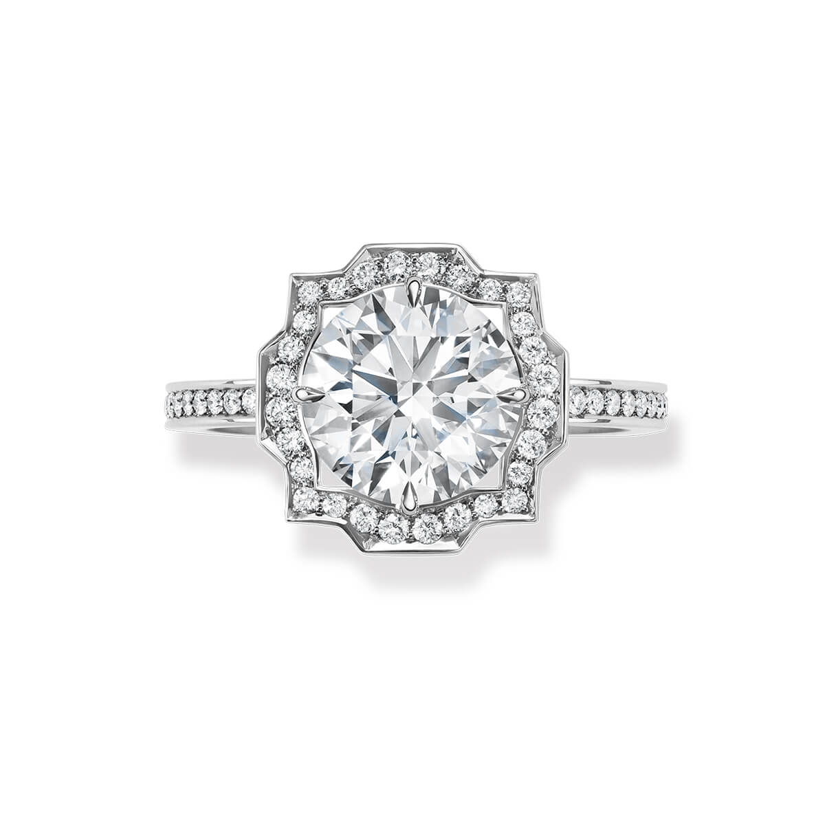 Belle by Harry Winston diamond and platinum engagement ring